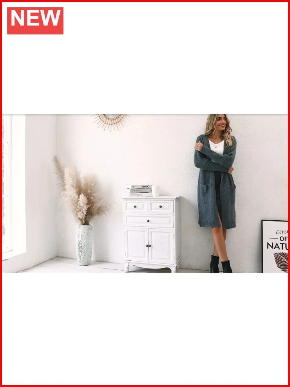 Long Hooded Cardigan Cable Knit Chunky Sweater Coat Oversized